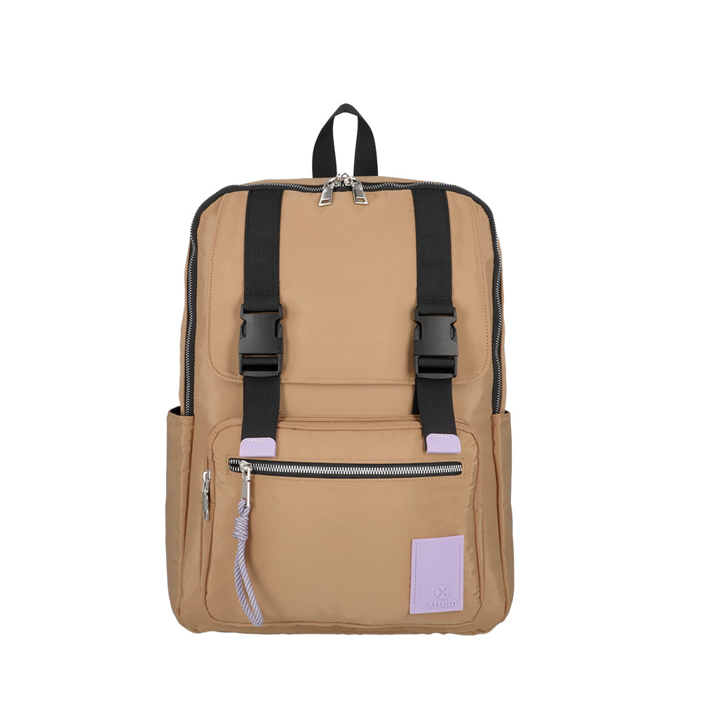 Mochila para notebook mujer Lexie beige 14.1"