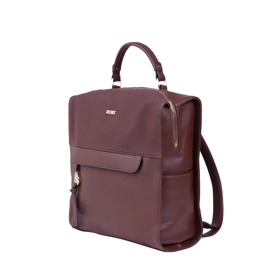 Mochila Clásica Lourdes Café