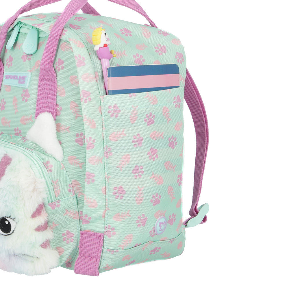 Mini mochila infantil Saxoline Cooper Cat menta
