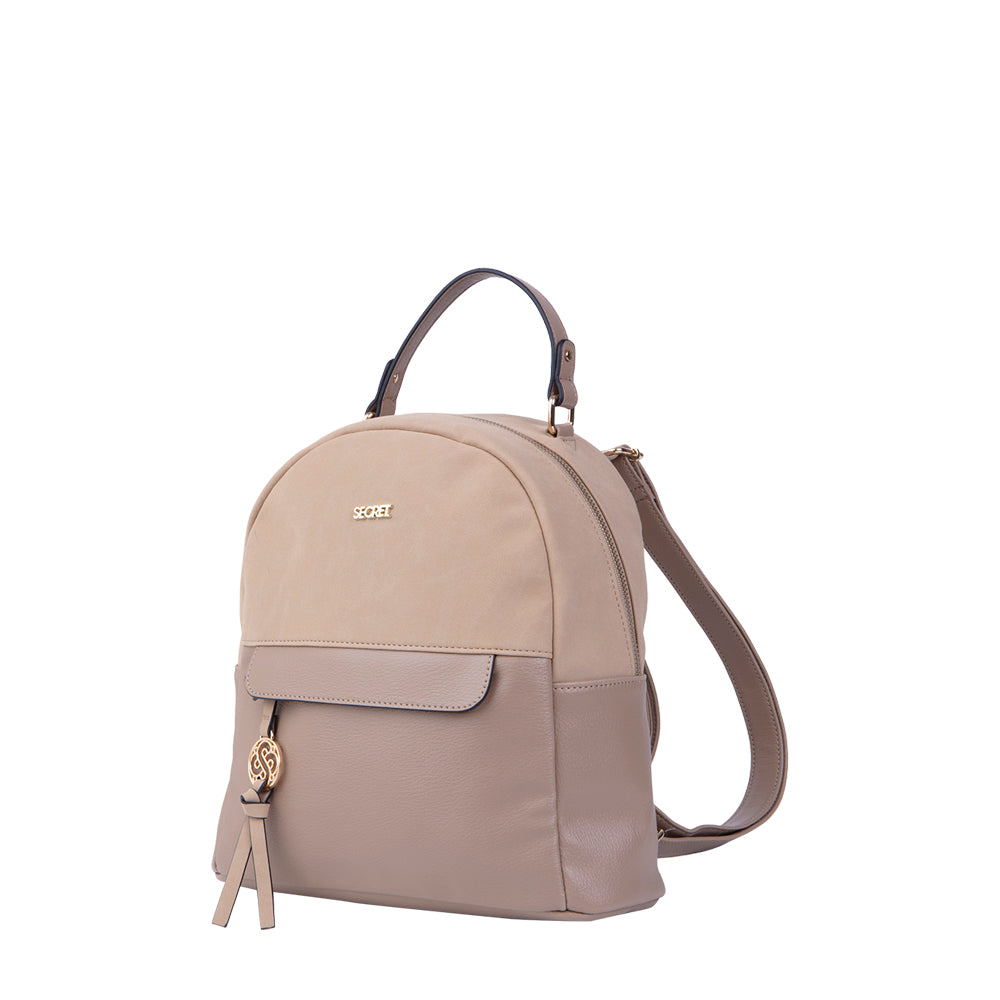 Mochila Clásica Lourdes Beige