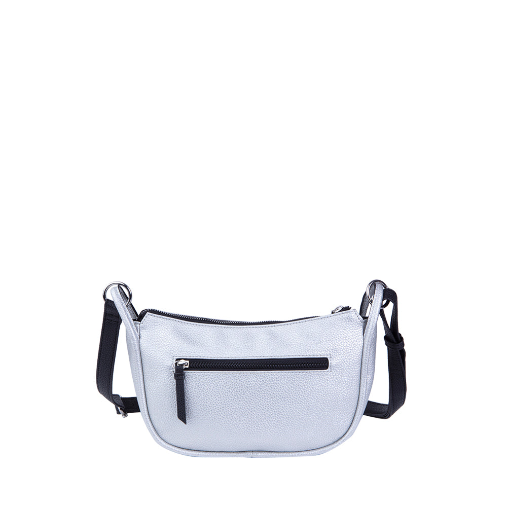 Cartera Clásica Fashion Amsterdam Plateada