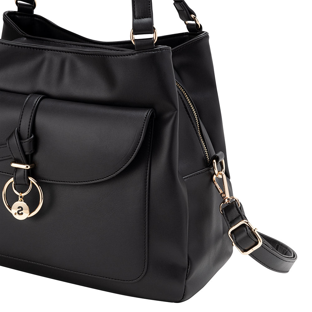 Cartera De Hombro 3Dv Mantua Fw24 Negro L