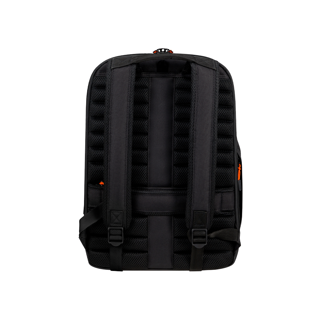 Mochila para Notebook Stackd Biz Negra y Naranja