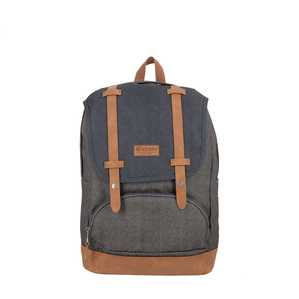 Mochila Straps 4Xt Grey / Blue L