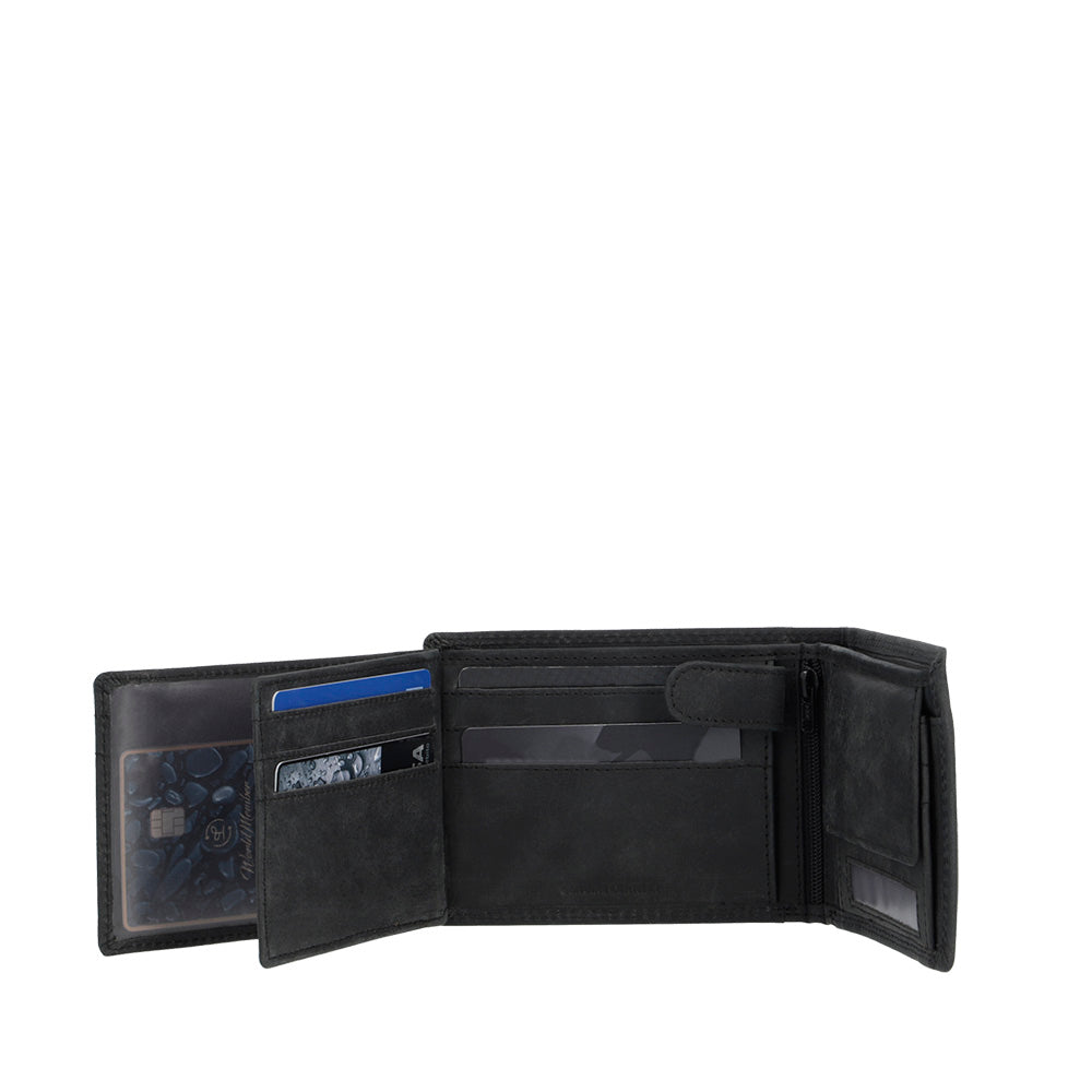 Billetera Genova 16 606 Negro M