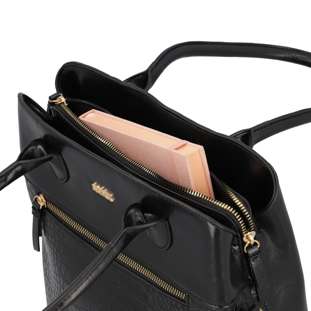 Cartera de Hombro Ginebra Negra L 3DV
