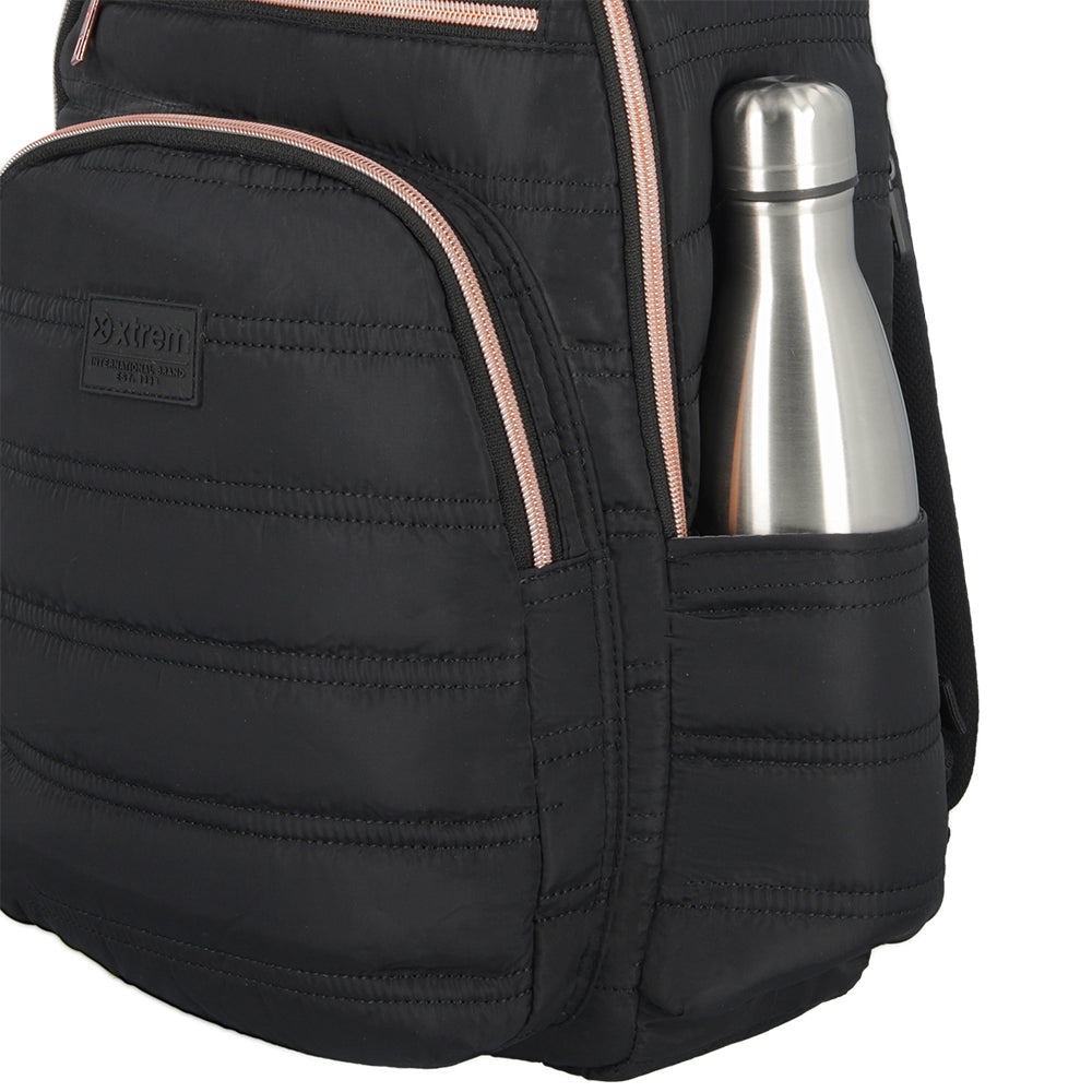 Mochila para laptop mujer Vermont 15.6'' negra/rosada