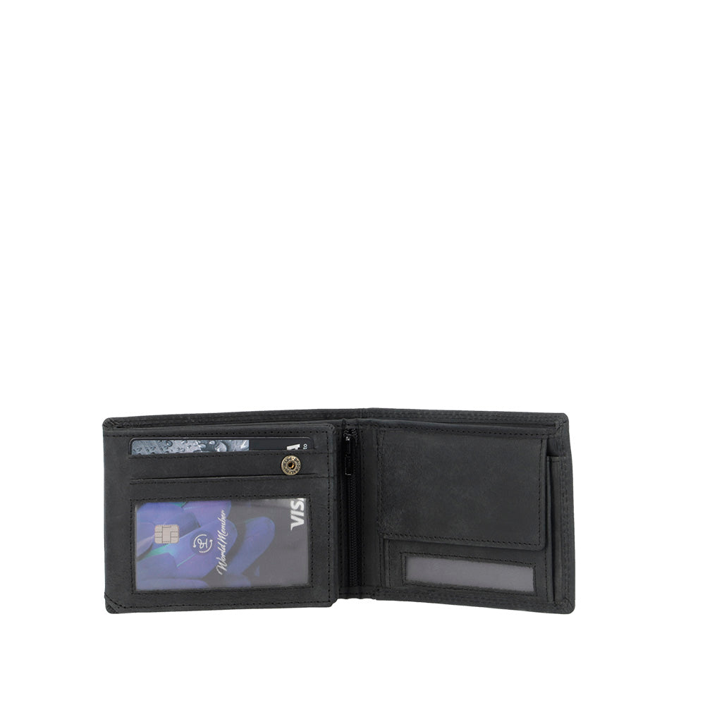 Billetera Genova 16 606 Negro M
