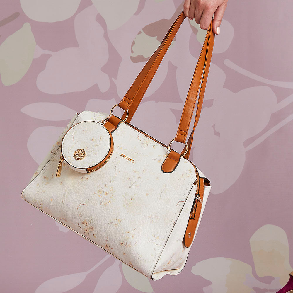Cartera de mano Mother beige L