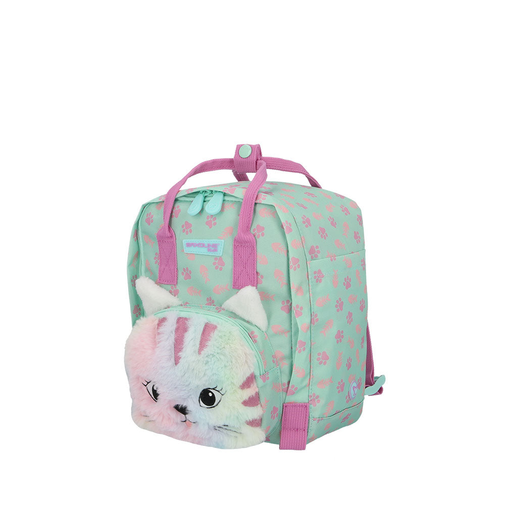 Mini mochila infantil Saxoline Cooper Cat menta