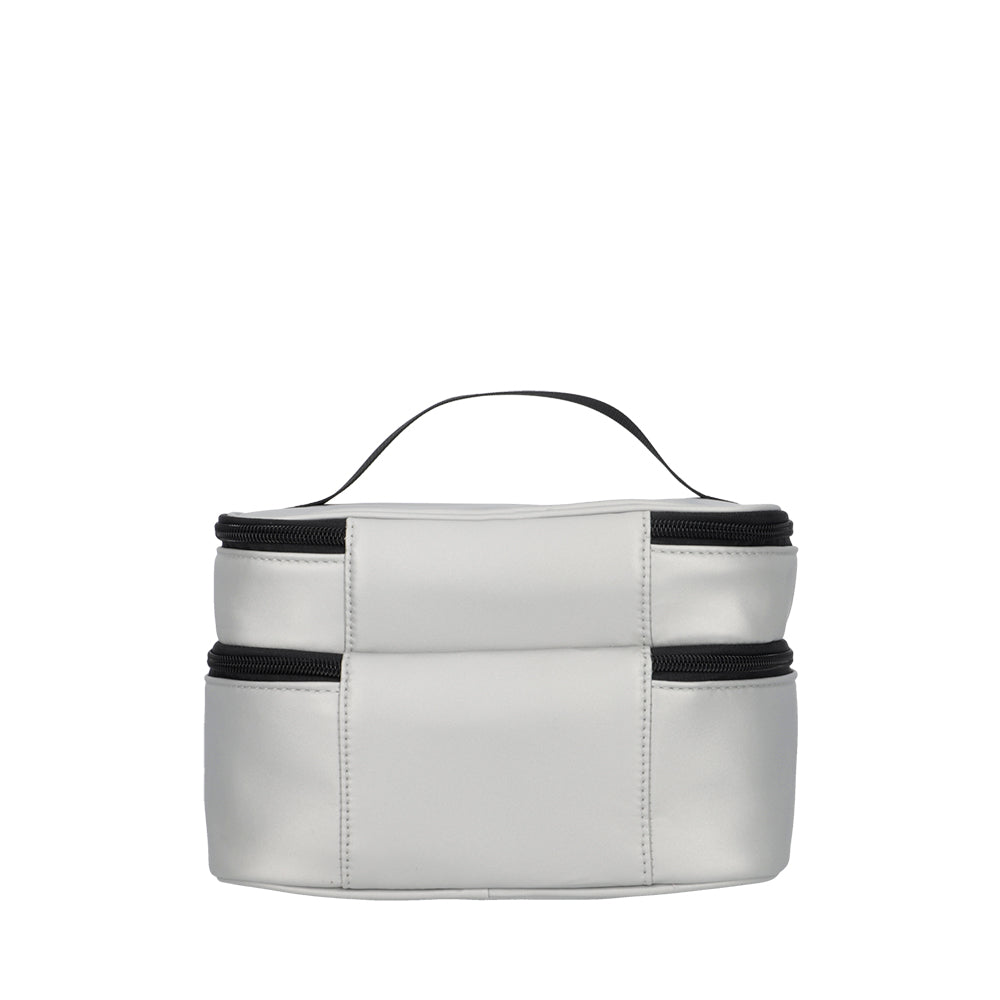 Cosmetiquero ALBURY plateado L