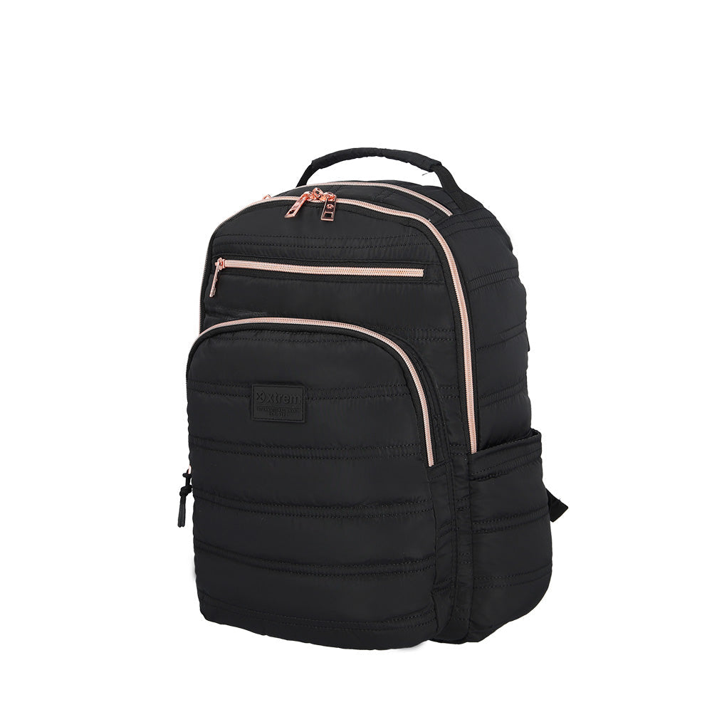 Mochila para laptop mujer Vermont 15.6'' negra/rosada