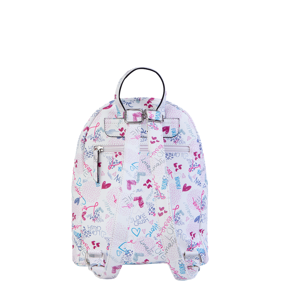 Mochila Love multicolor mediana