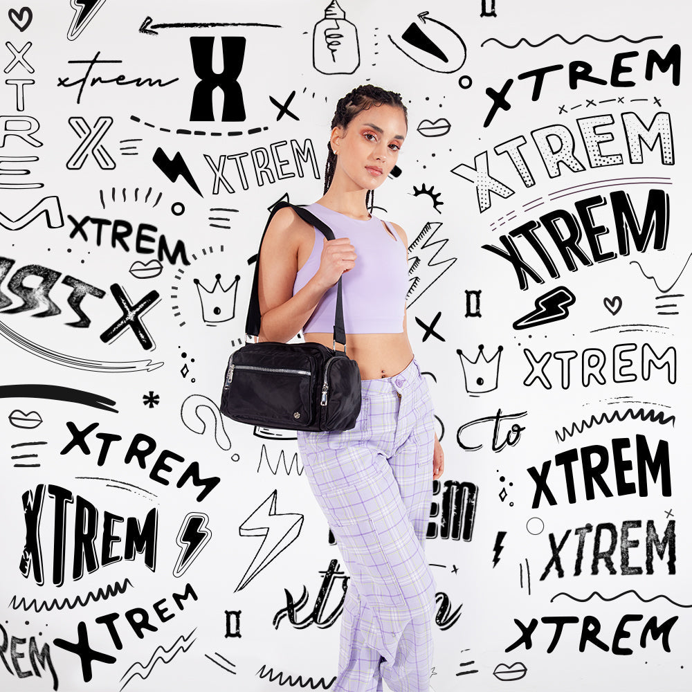 Cartera Bandolera Kiara Negro Pequeña