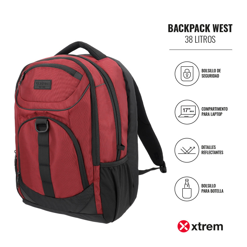 Mochila West 4Xt Dark Burgundy L