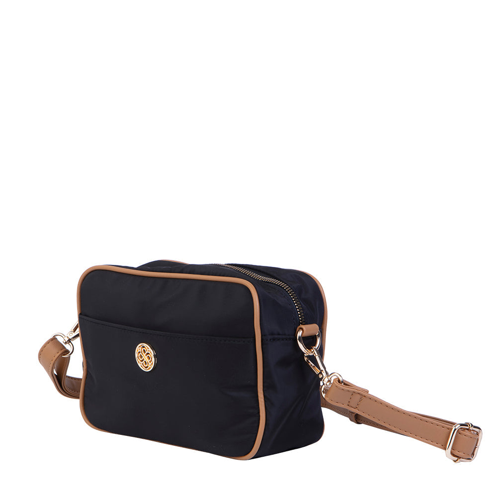 Cartera bandolera negra Ottawa pequeña
