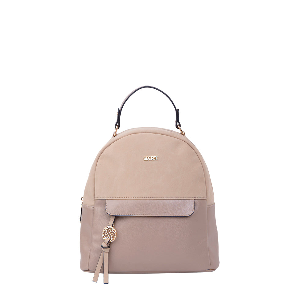 Mochila Clásica Lourdes Beige