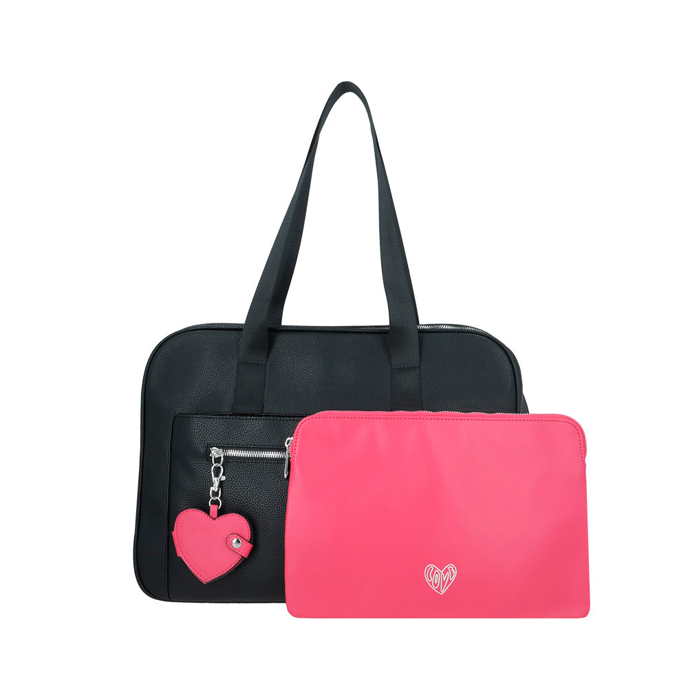 Cartera para notebook 15" LOVE negra