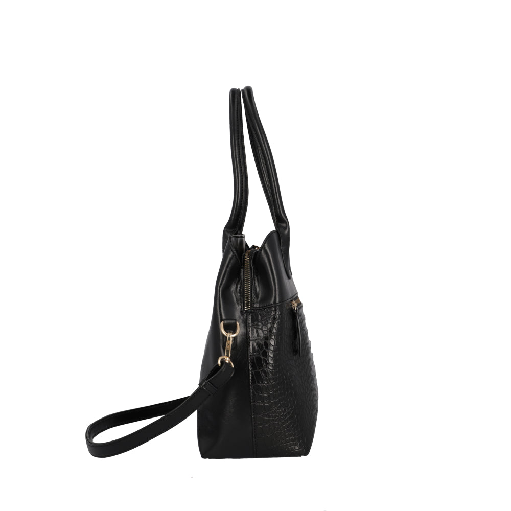 Cartera de Hombro Ginebra Negra L 3DV
