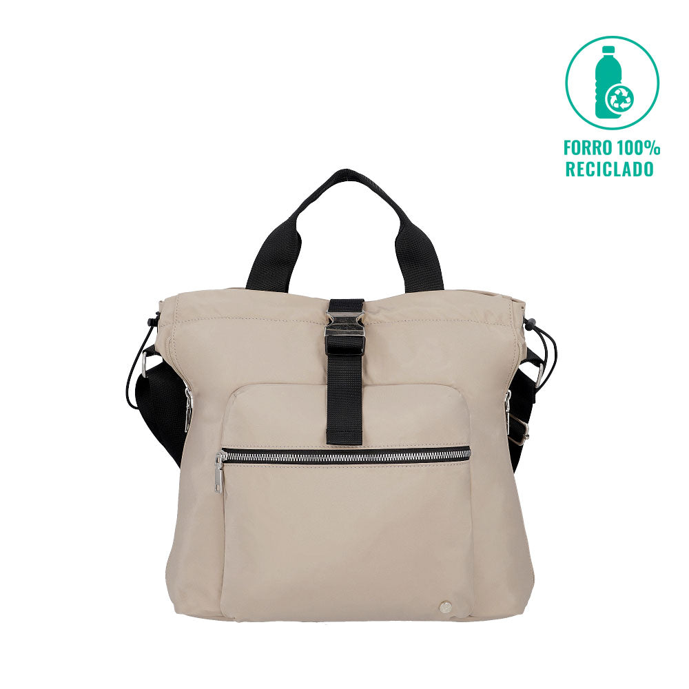 Cartera de Hombro Amelia Beige Pequeña