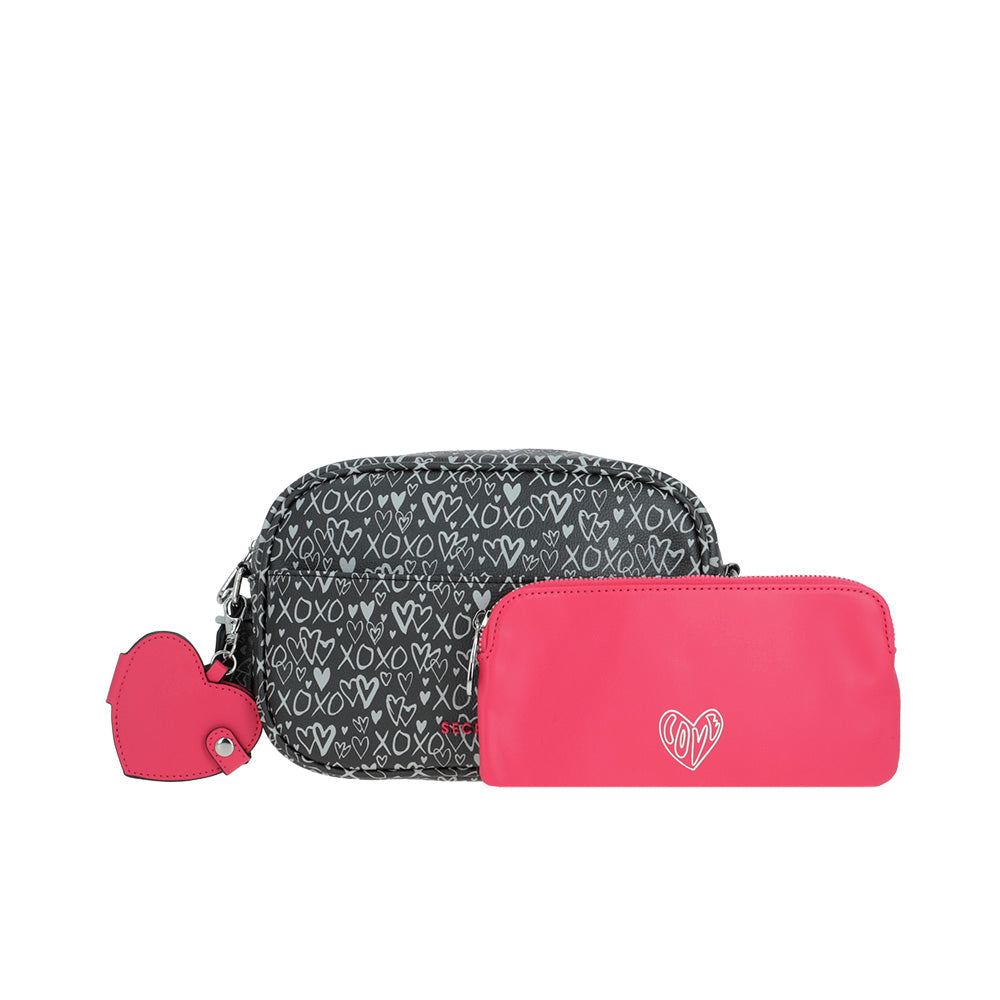 Bandolera LOVE negra ink