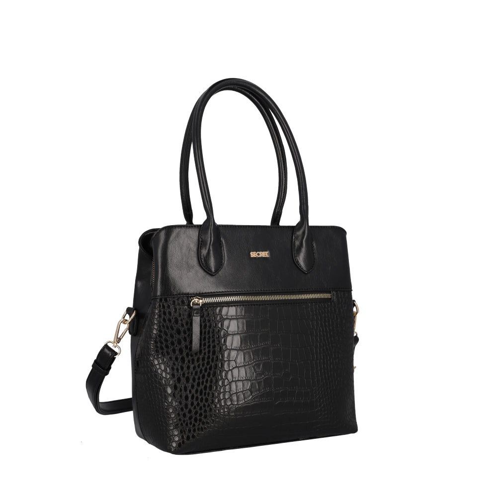 Cartera de Hombro Ginebra Negra L 3DV
