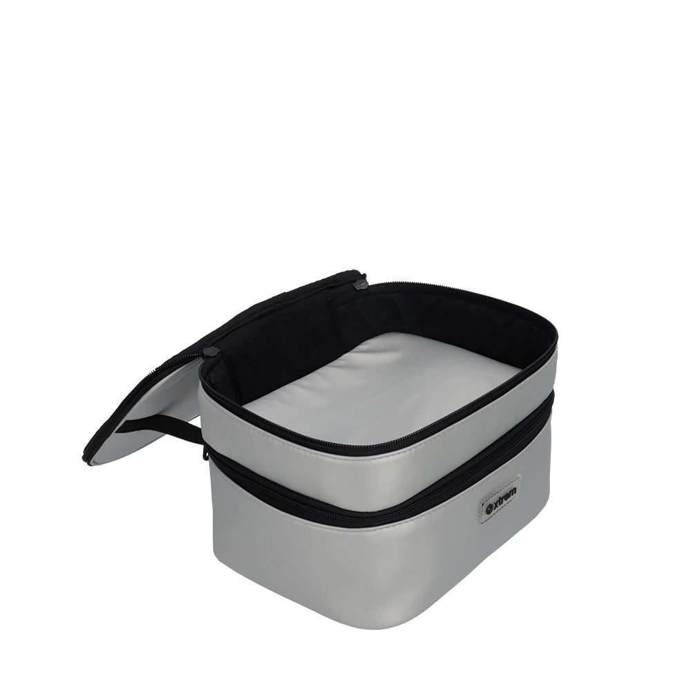 Cosmetiquero ALBURY plateado L