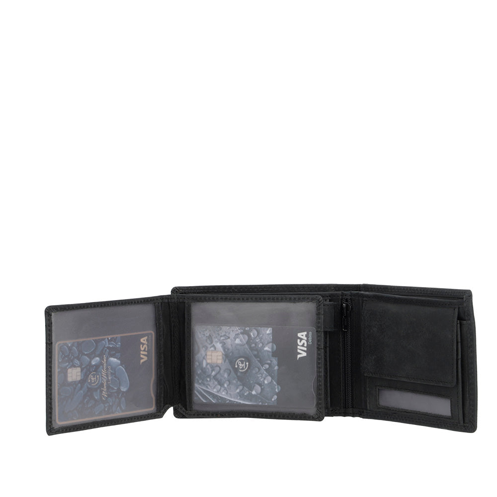 Billetera Genova 16 606 Negro M