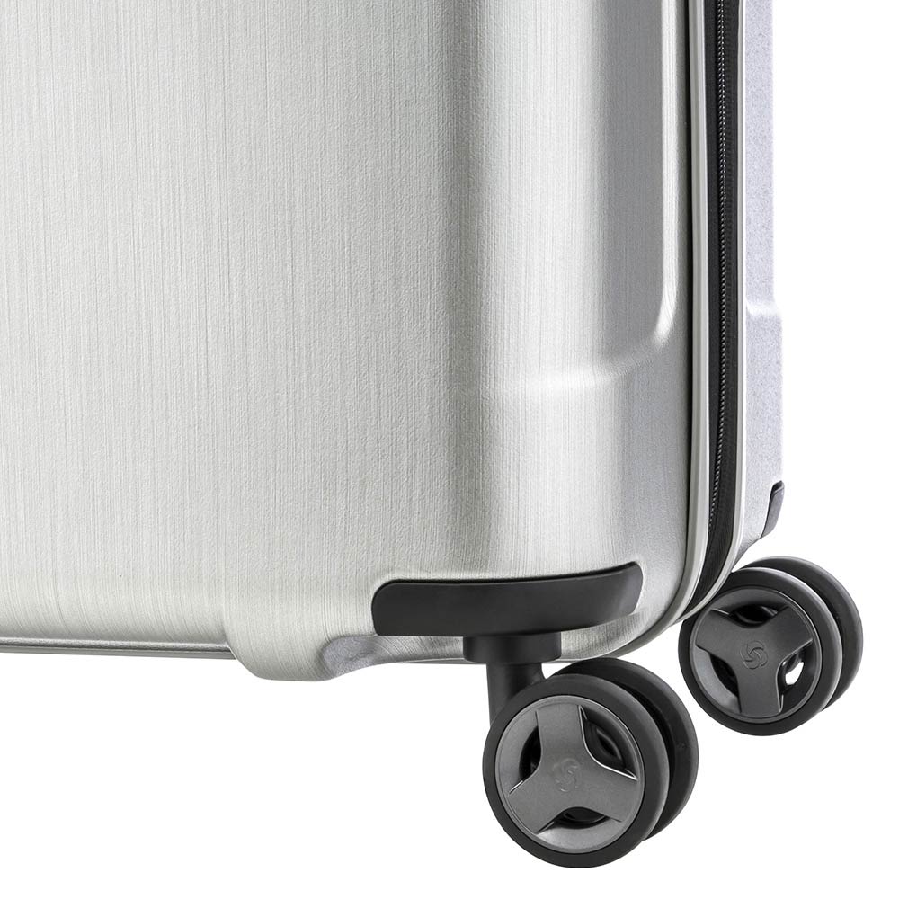 Maleta Rígida Evoa Spinner 81/30 Plata Cepillada XL