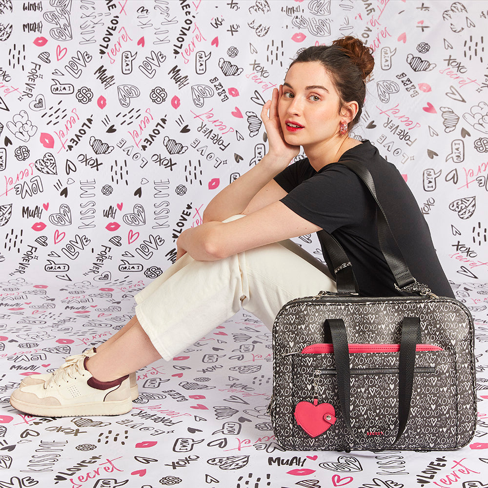 Cartera para notebook 15" LOVE negra ink