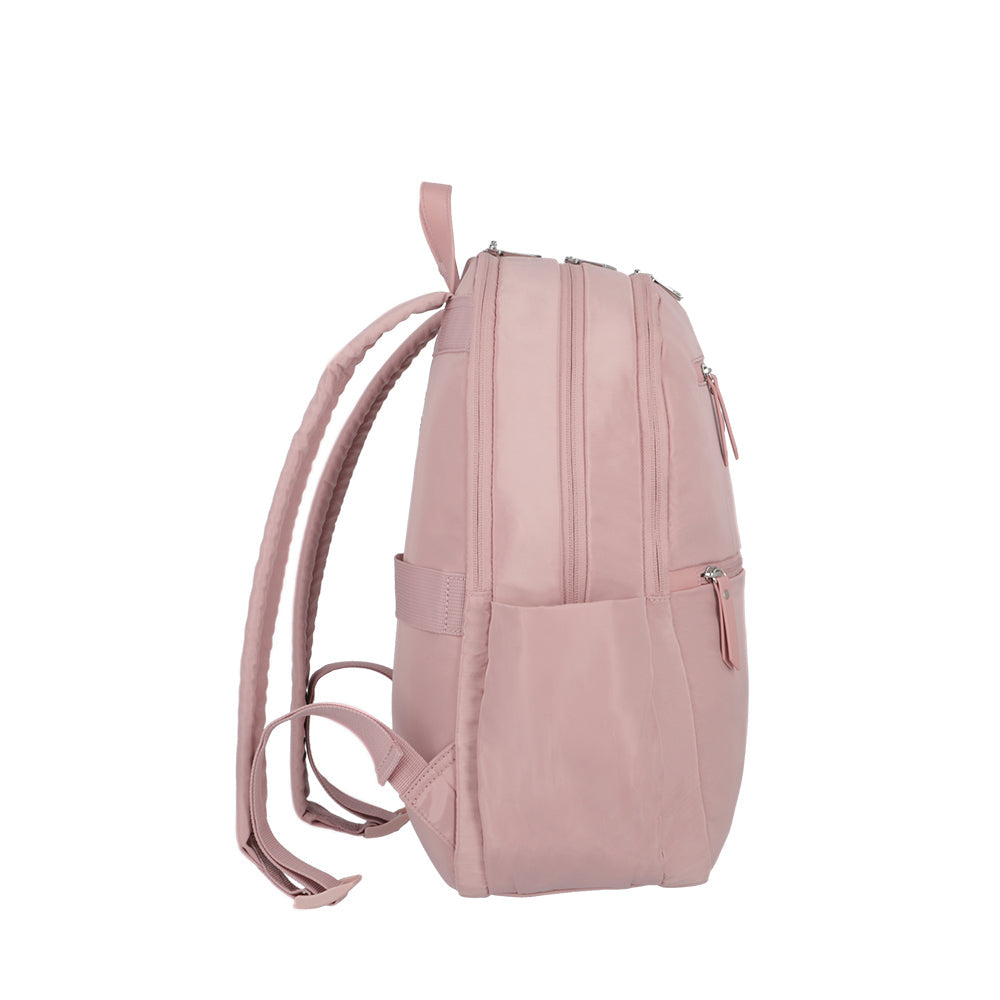Mochila para notebook mujer Tunnel rosada 15"