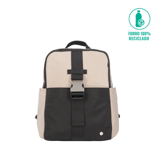Mochila Urbana Leah Beige Pequeña