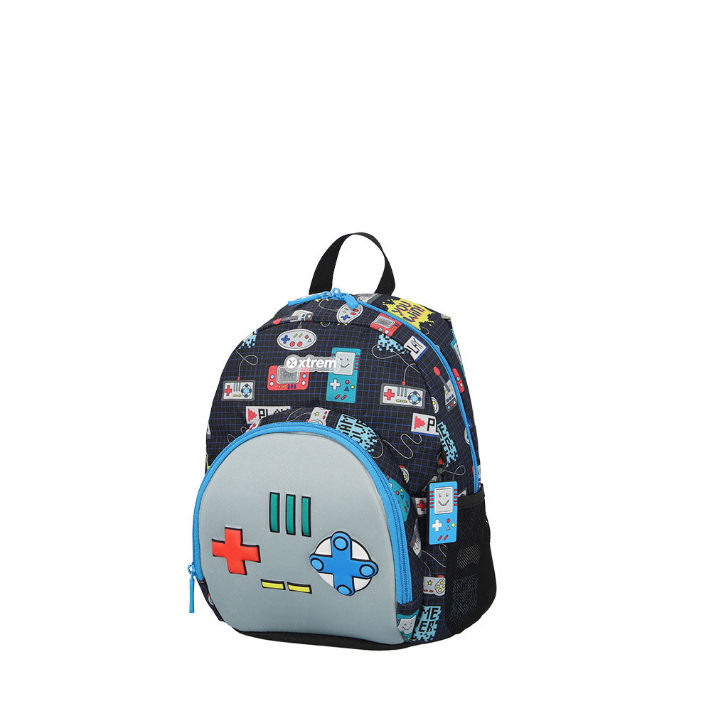 Mochila escolar Power Joystick azul