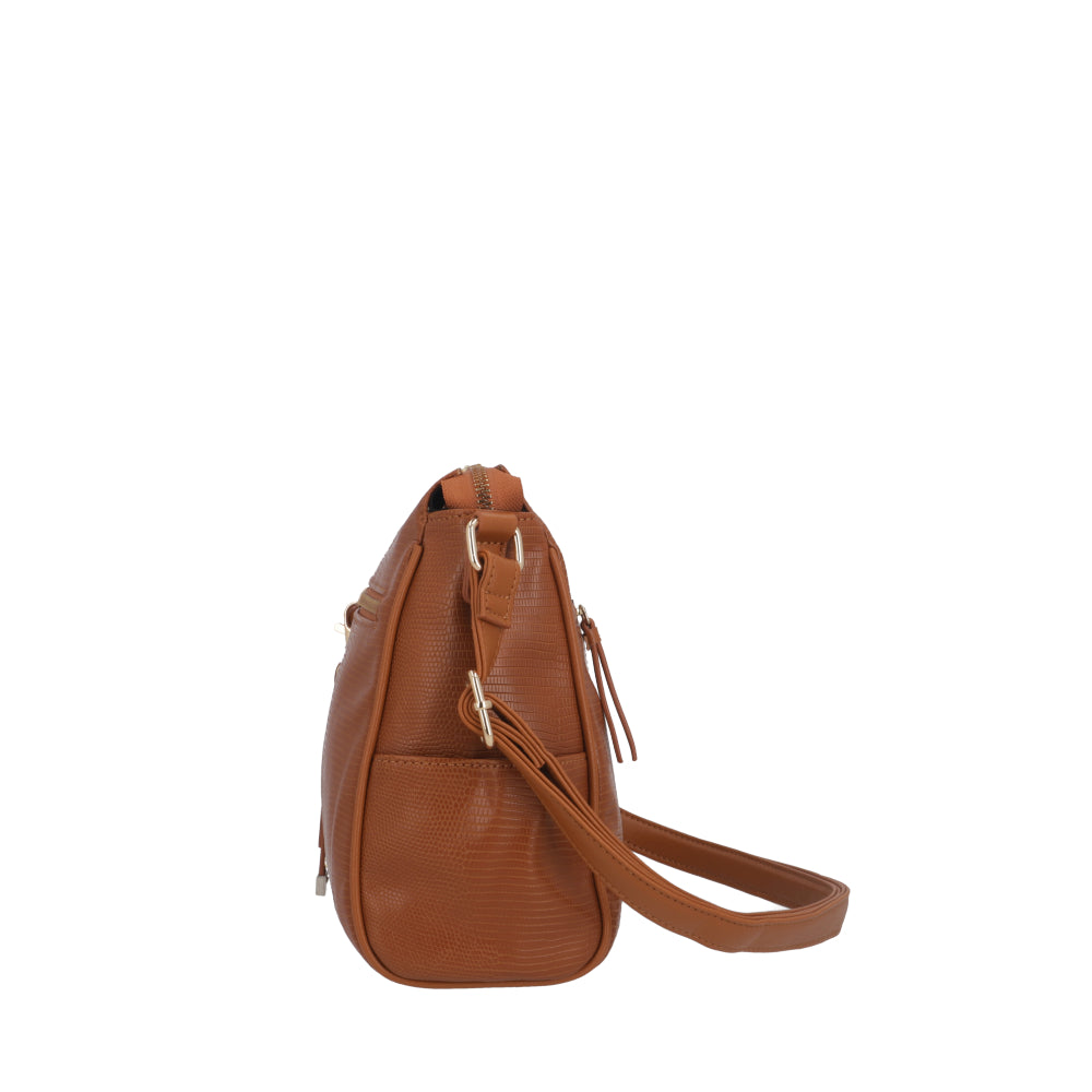 Cartera Bandolera Bolonia Beige Mediana