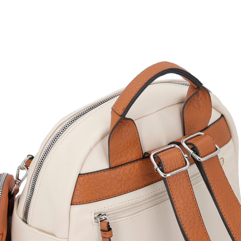 Mochila para mujer Buzios beige M
