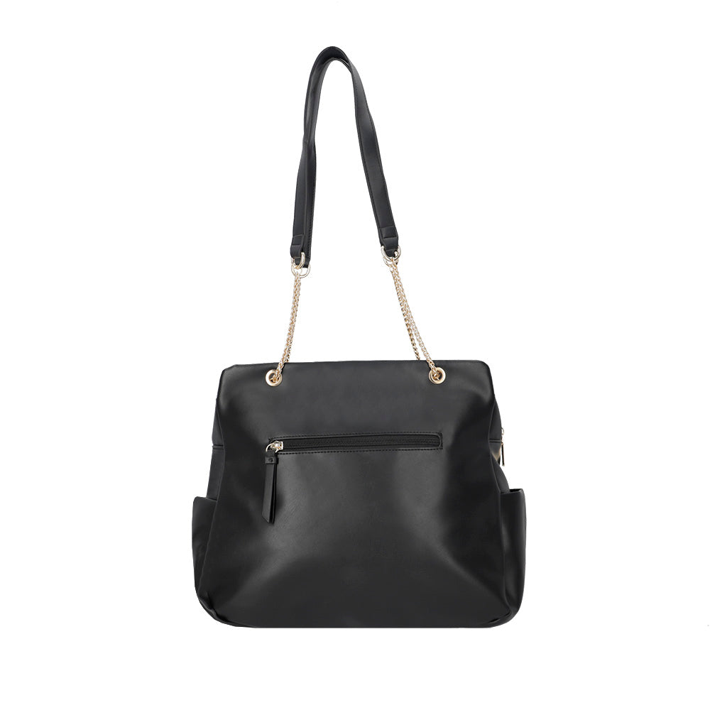 CARTERA DE HOMBRO SUIZA FW24 NEGRO L