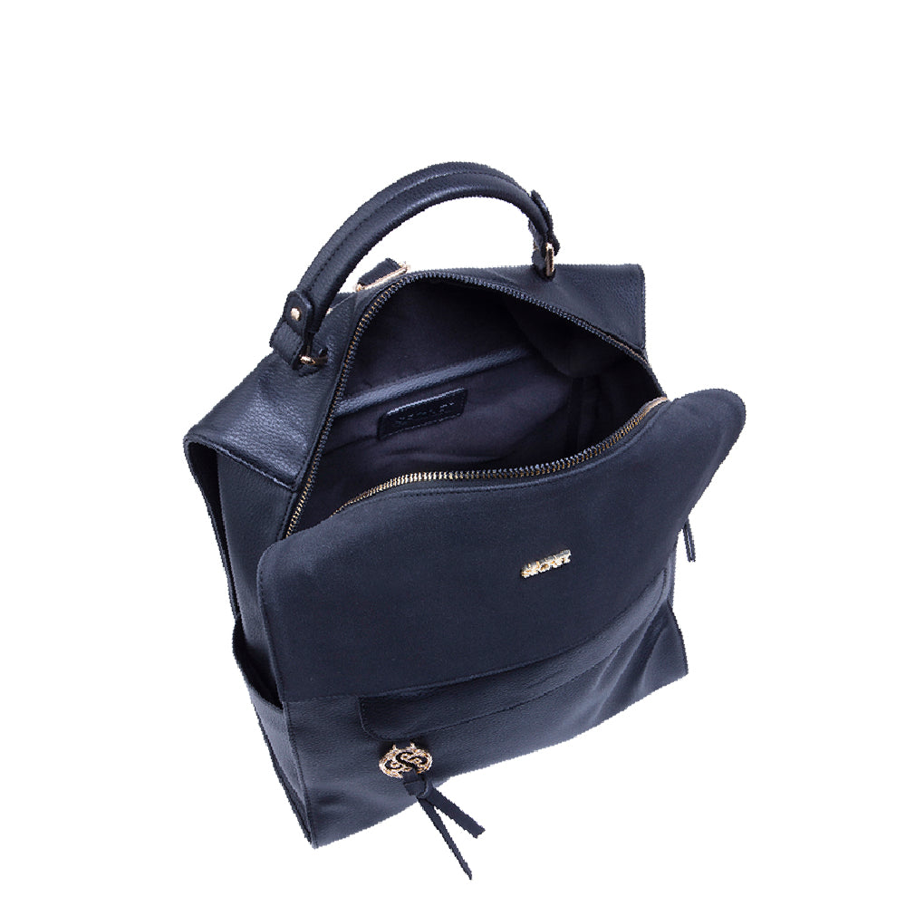 Mochila Clásica Lourdes Negra