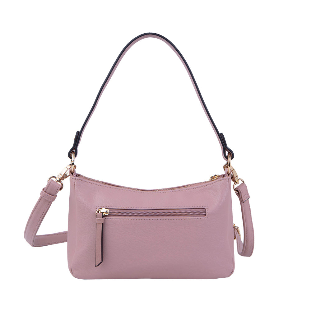 Cartera Clásica Lourdes Rosada