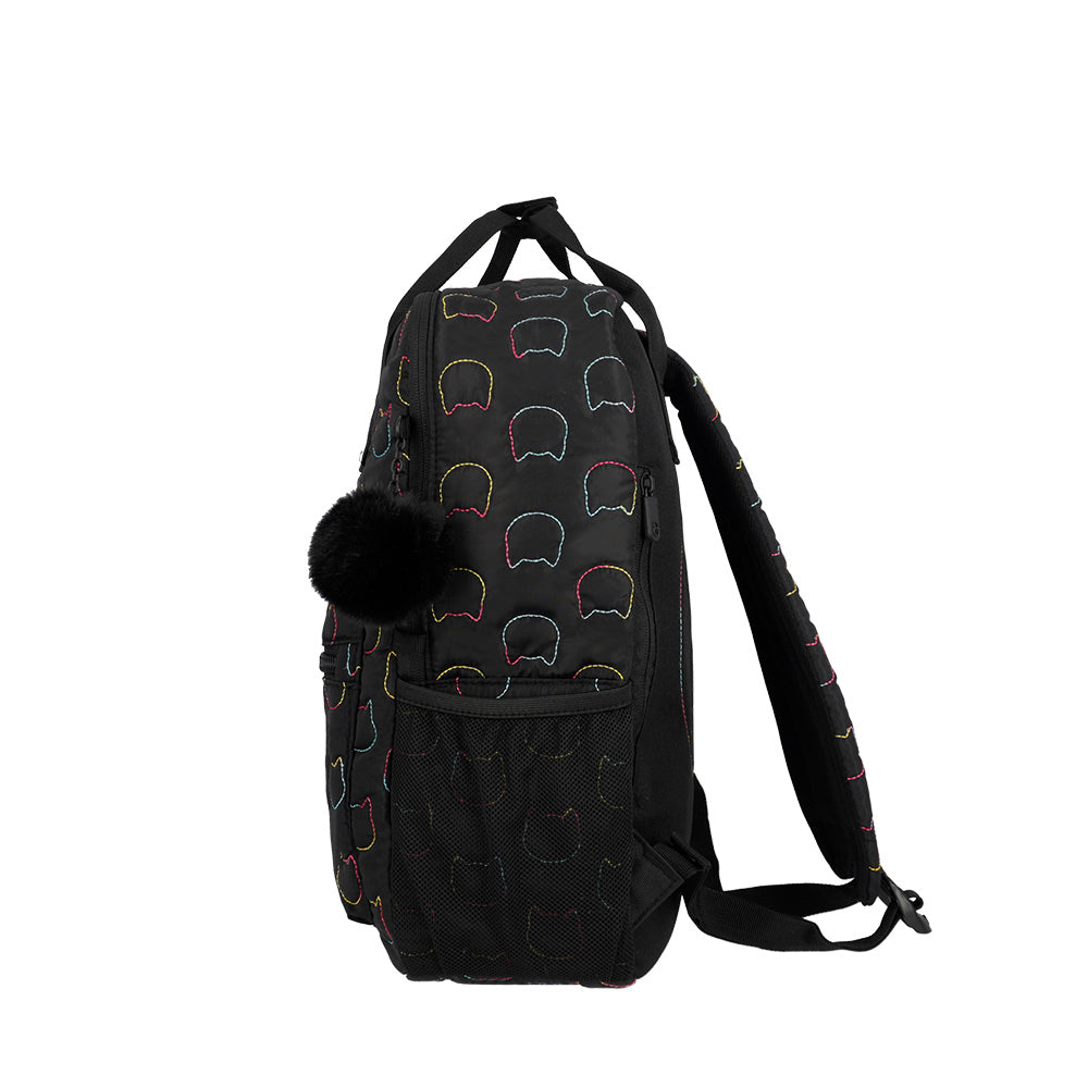 Mochila para notebook 15" de mujer Leia Cat negra