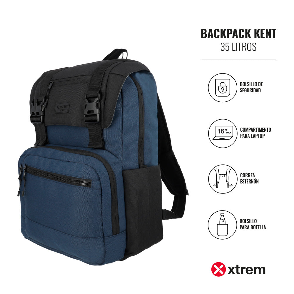 Mochila Kent 4Xt Navy Blue L