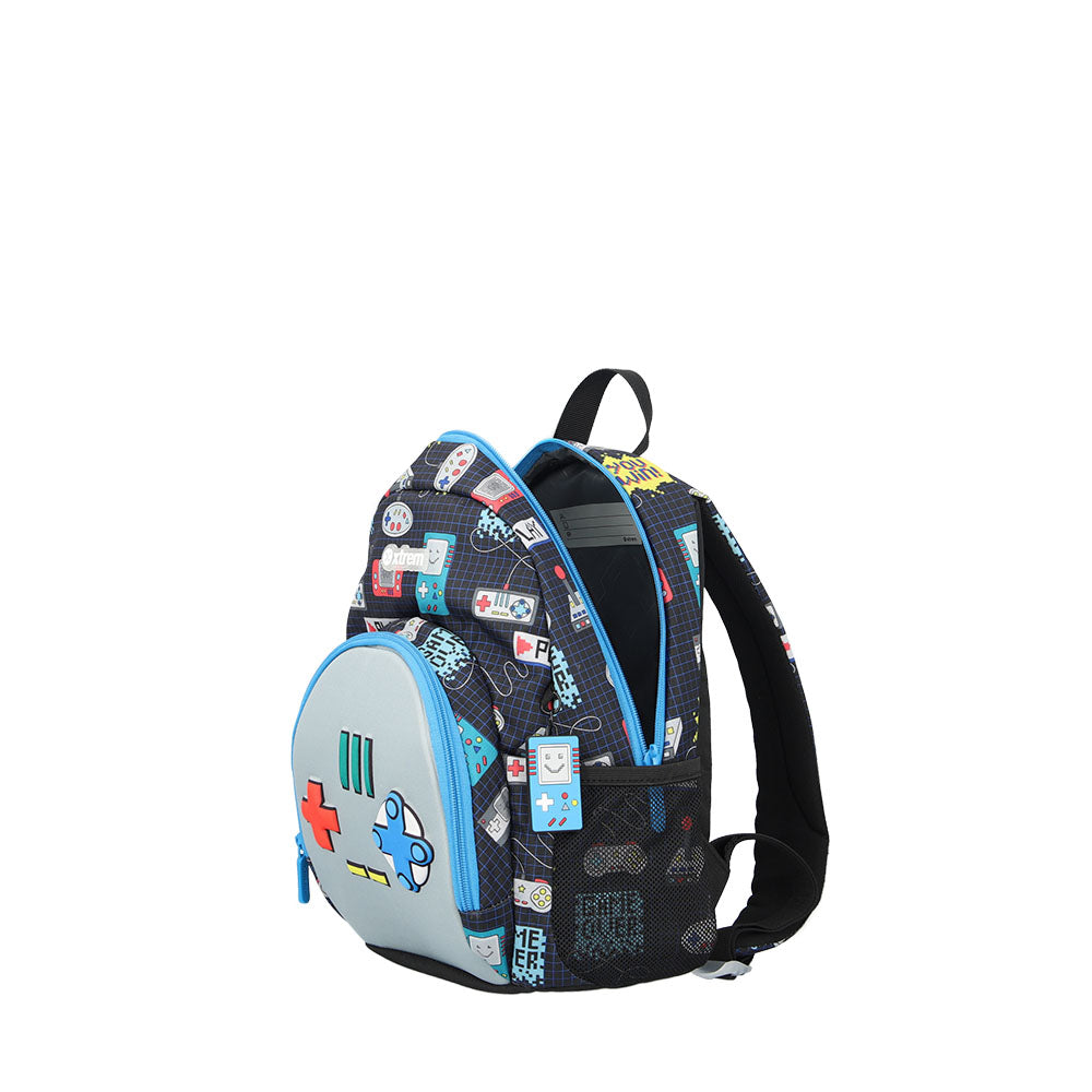Mochila escolar Power Joystick azul