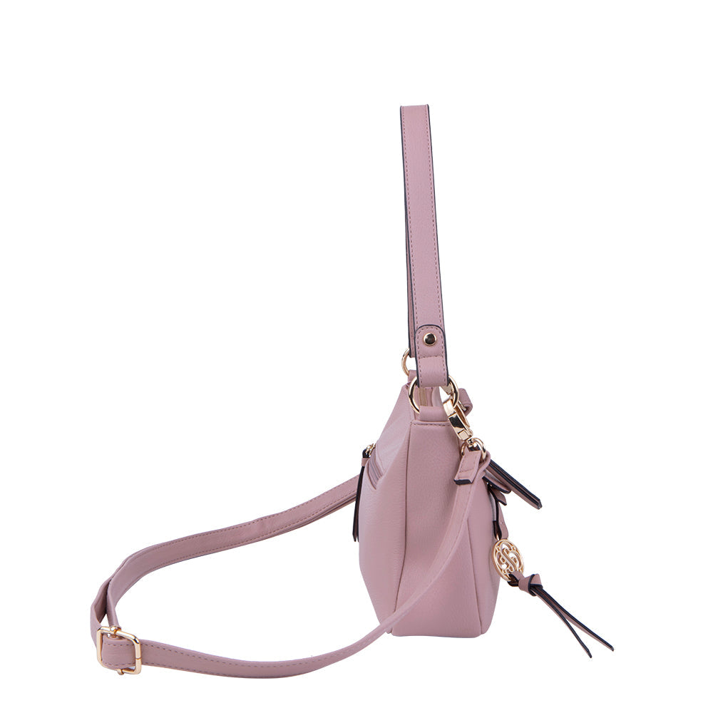 Cartera Clásica Lourdes Rosada