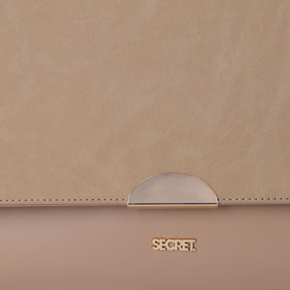 Cartera Bandolera Ibiza Beige Mediana
