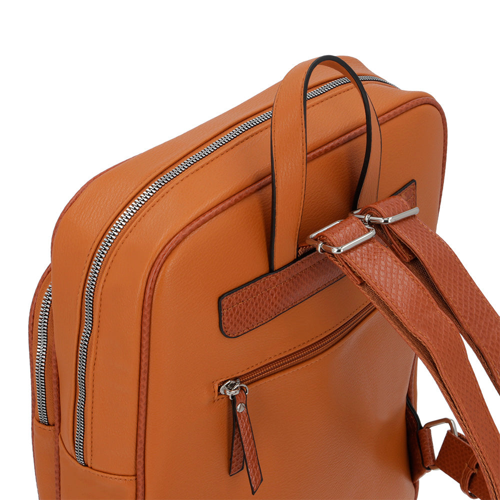 Mochila para notebook 14" Akraness café medio