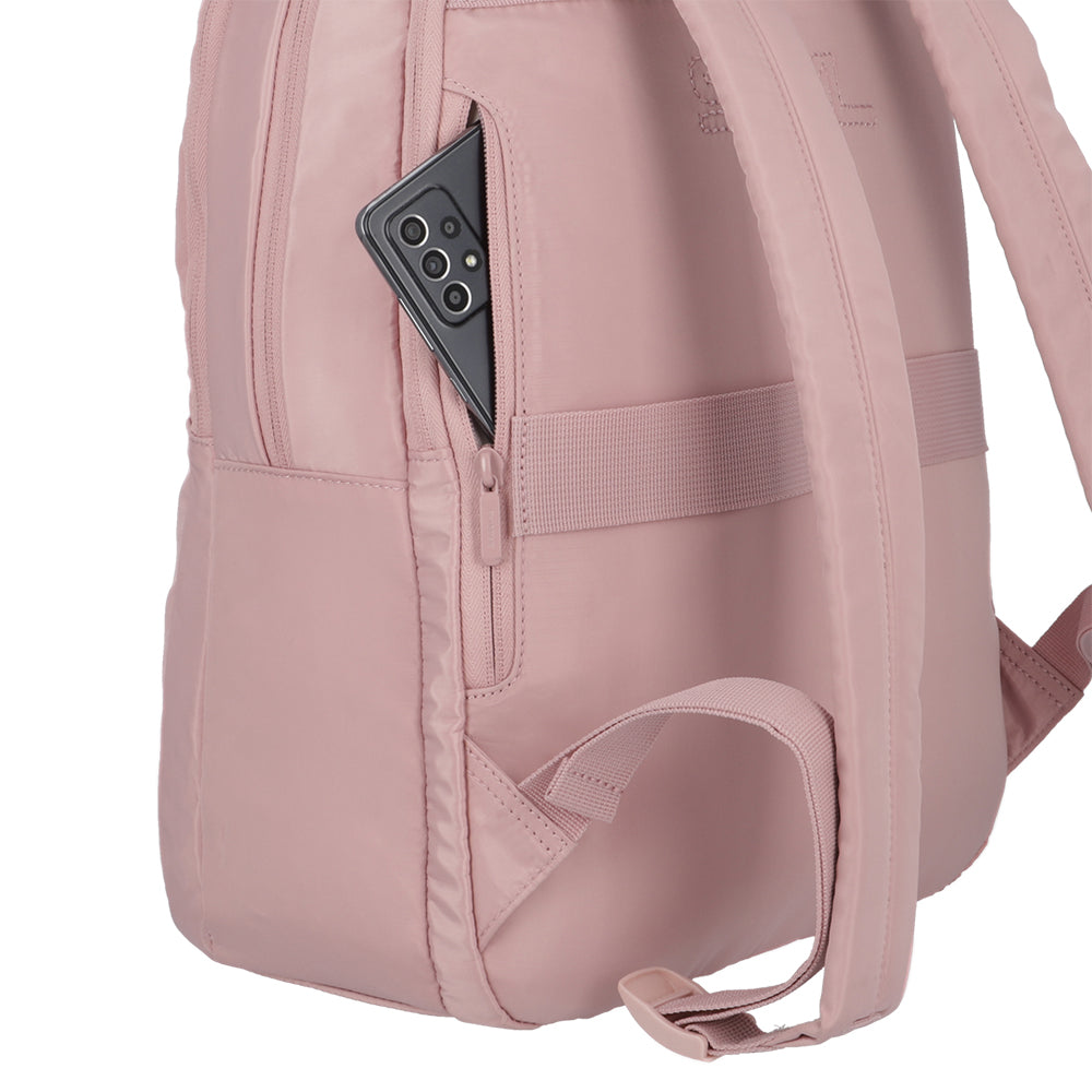 Mochila para notebook mujer Tunnel rosada 15"