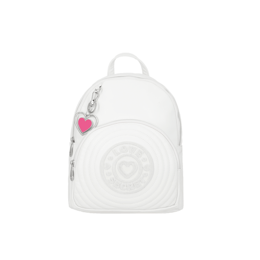 Mochila LOVE TWO blanca