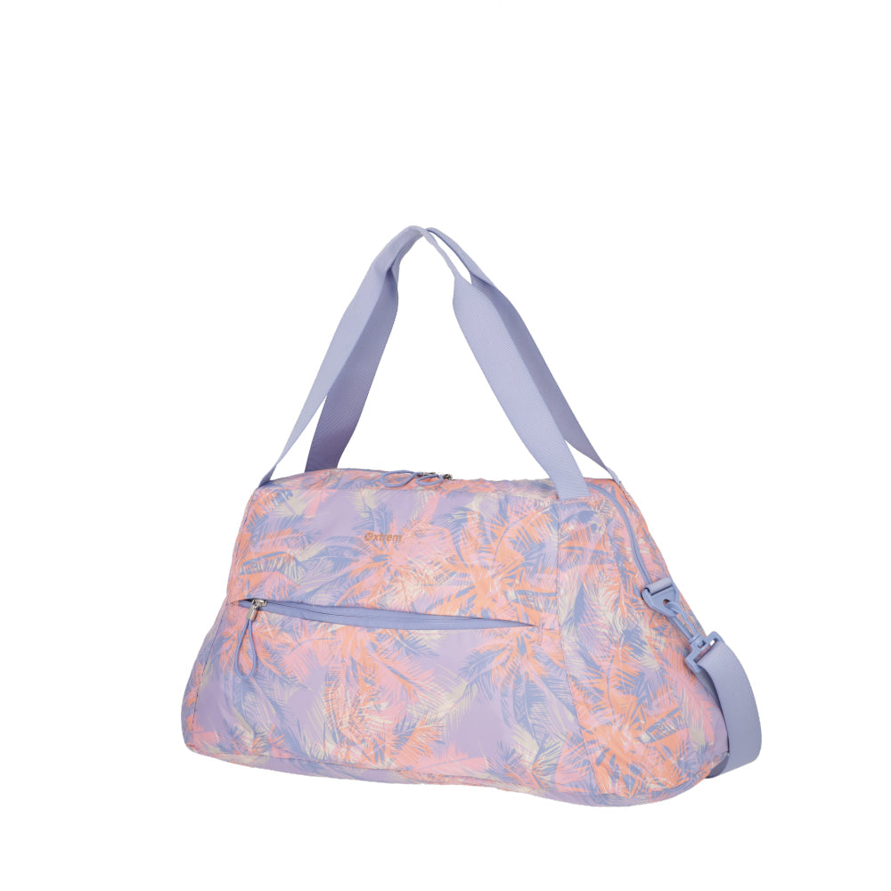 Bolso Deportivo Jogging Estampado Lila Mediano