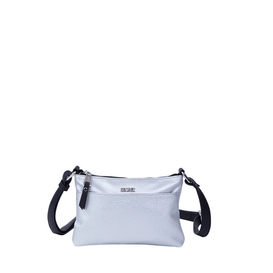 Cartera Clásica Fashion Amsterdam Plateada