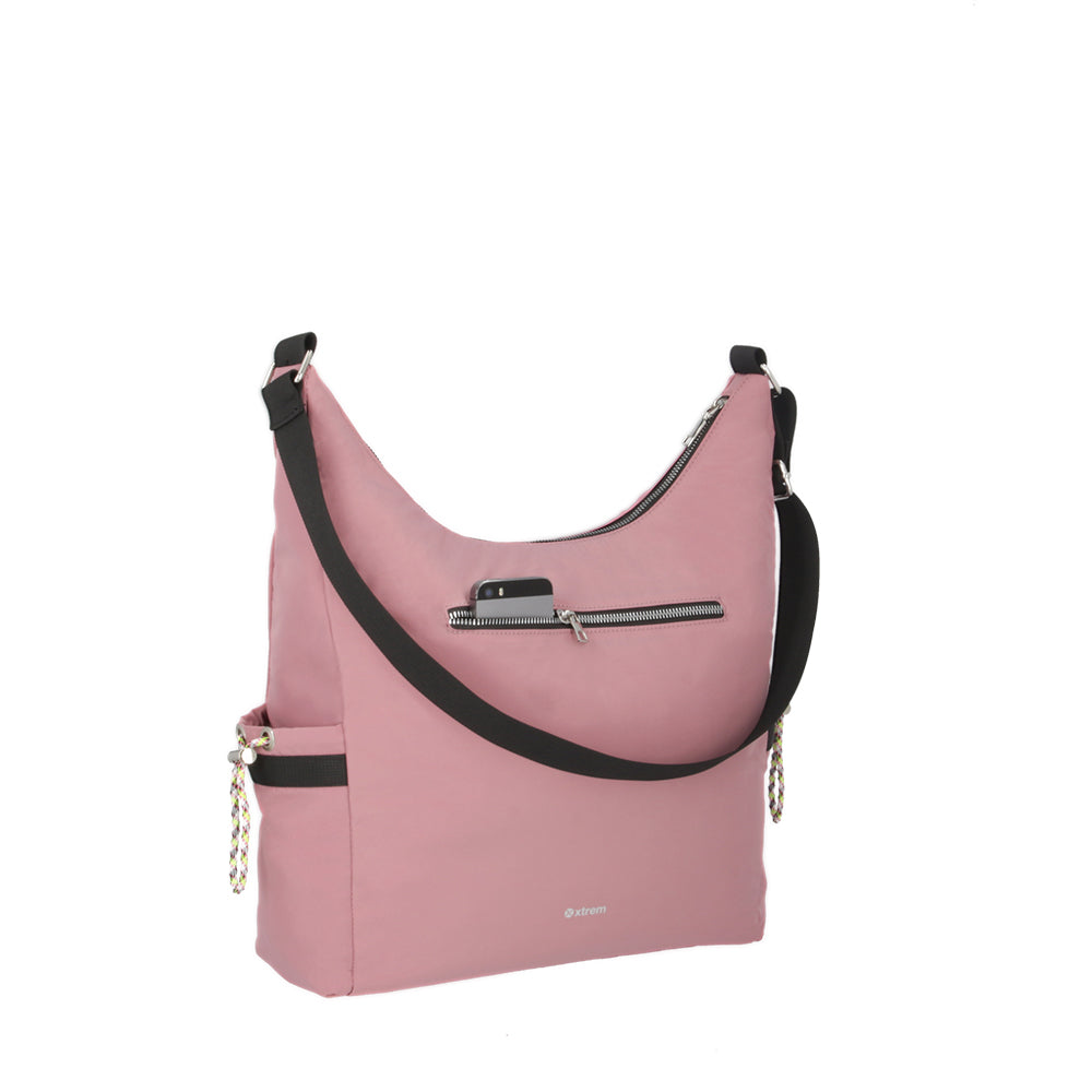 Cartera de Hombro Anna Rosado Pequeña