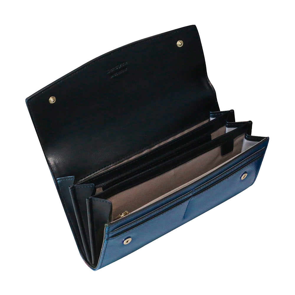 Billetera My Chain Cloudy Blue / Black